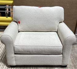 Open Box: Buchanan Square Arm Chair and a Half - Performance Boucle Oatmeal