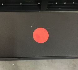 Open Box: Fiji Metal &amp; Mesh Stackable Outdoor Single Chaise Lounge, Set of 2 - Black