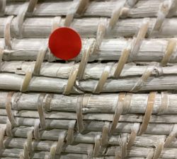 Open Box: Tava Handwoven Rattan Divided Hamper - White