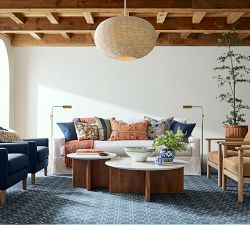 Cayman Round Marble Nesting Coffee Tables