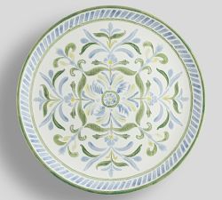 Chambray Tile Stoneware Dinner Plates - Set of 4