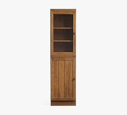 Reed Modular Bar Cabinet with Glass Hutch (18")