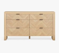 Blair Herringbone 6-Drawer Wide Dresser (62.5")