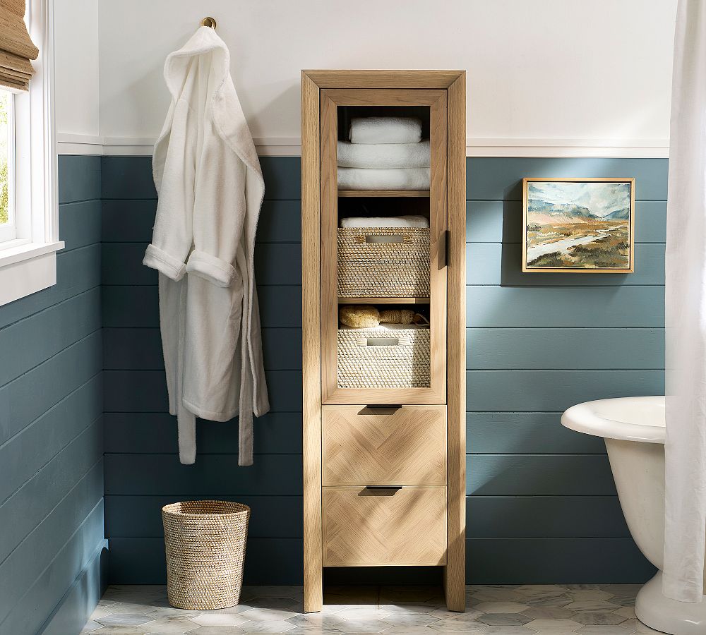 Blair Herringbone Storage Cabinet by Pottery Barn