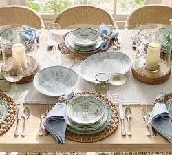 Chambray Tile Stoneware Serving Platters