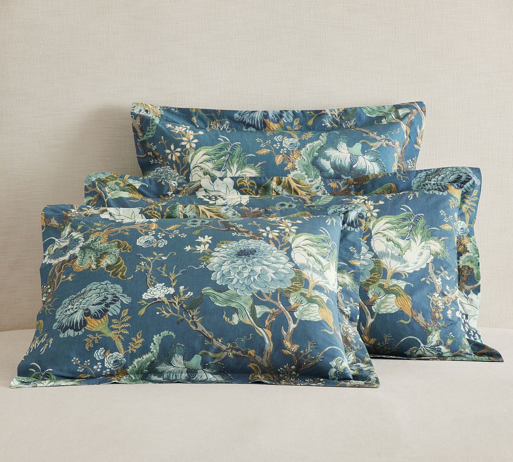 Dahlia Floral Percale Sham by Pottery Barn