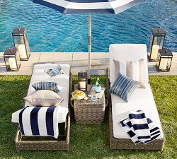 Torrey Wicker Outdoor Single Chaise Lounge