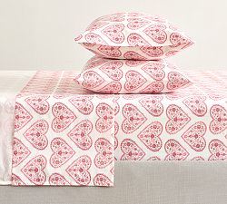 Open Box: Valentine's Day Heart Sheet Set, Cal. King - Pink Multi
