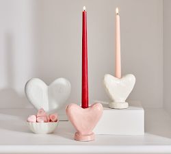 Heirloom Stoneware Scalloped Hearts Dip Bowls - Set of 4