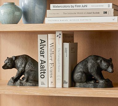 Grizzly Bear Bookends - Set of 2 | Pottery Barn