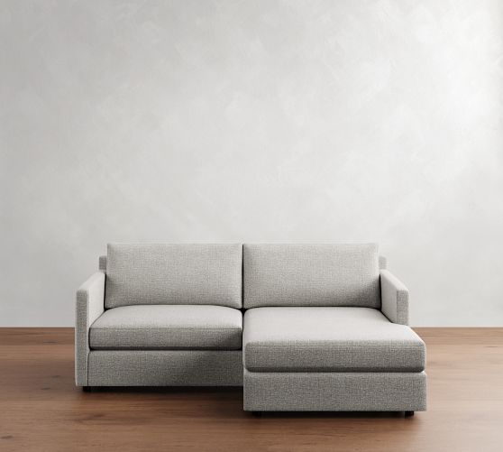 Pacifica Slim Arm Reversible Chaise Sleeper Sectional (80") by Pottery Barn