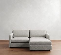 Pacifica Slim Arm Reversible Chaise Sleeper Sectional (80")