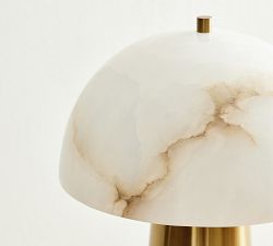 Stella Alabaster Dome Table Lamp (17")