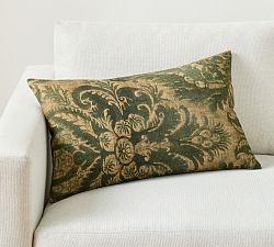 Damask Printed Lumbar Pillow Cover