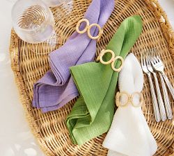 Monique Lhuillier Paola Textural Napkins - Set of 4