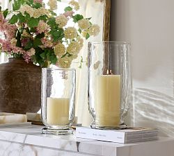 Recycled Glass Hurricane Candle Holder