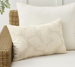 Sylvie Palm Outdoor Performance Lumbar Pillow