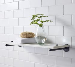 Linden Handcrafted Marble Shelf (24")