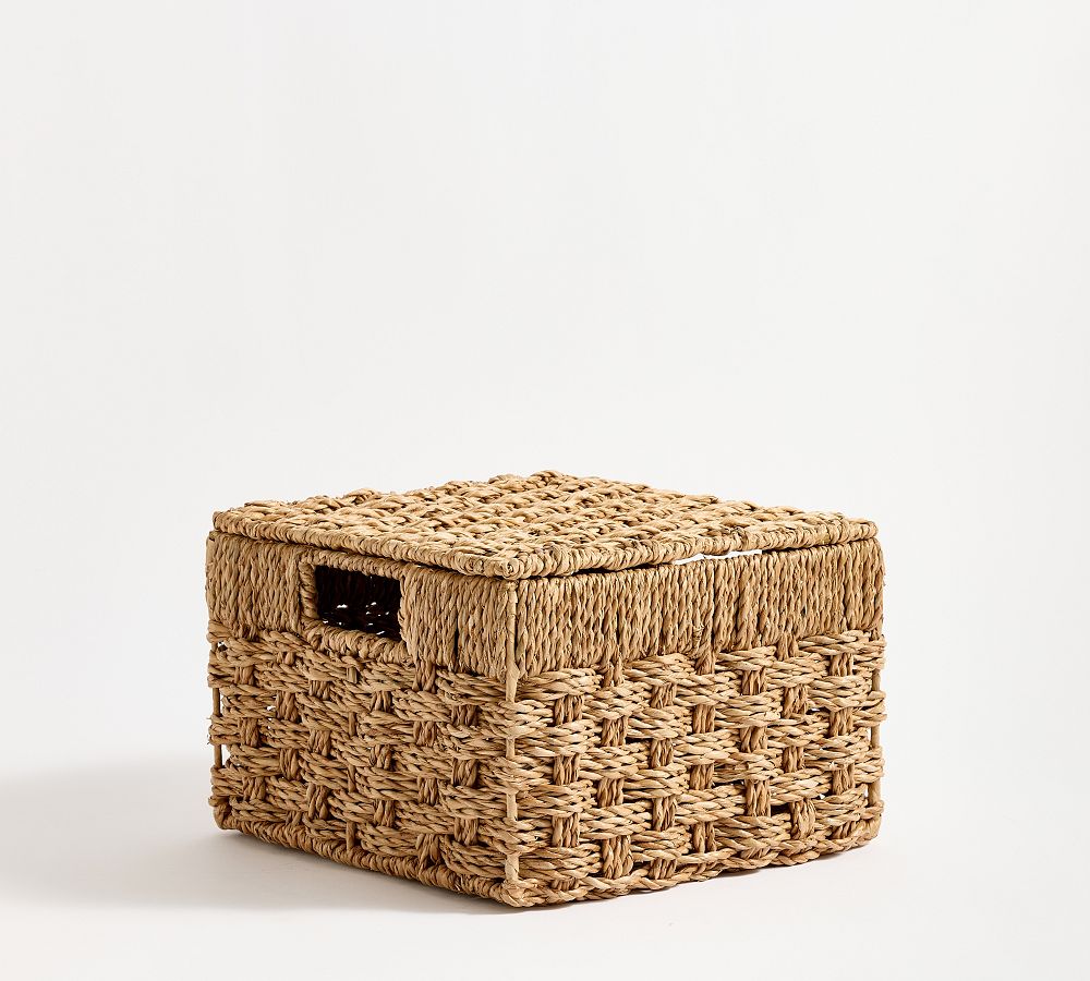 Capitola Basket Collection - Lidded - Natural