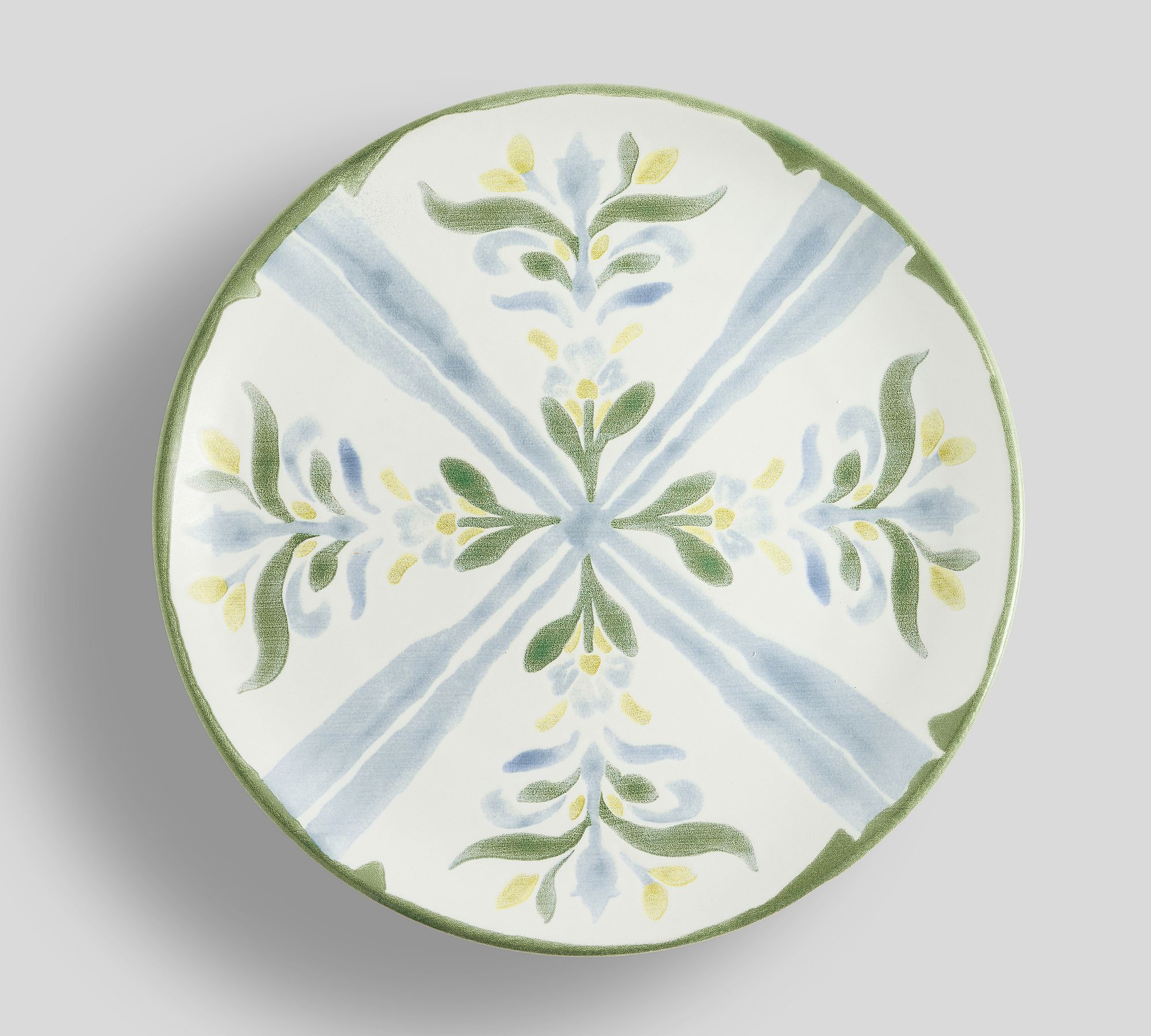 Chambray Tile Multi Stoneware Salad Plates - Set of 4 - Set of 4 - Chambray Multi