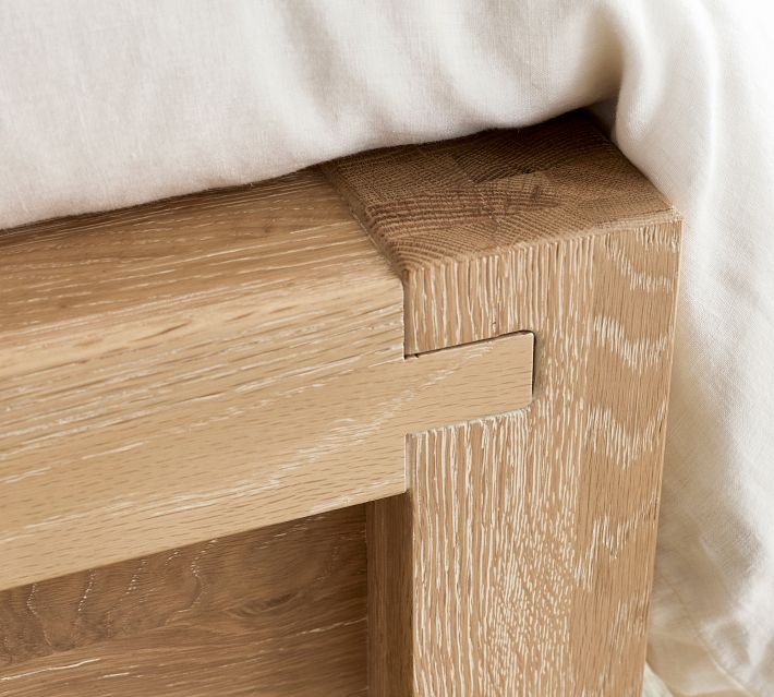 Joinery Bed, Queen or King | Solid White American Oak | Pottery Barn