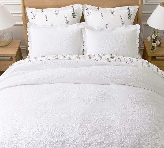 Monique Lhuillier Jardin Matelasse Coverlet by Pottery Barn