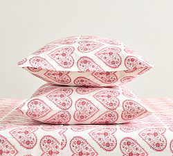 Open Box: Valentine's Day Heart Pillowcases, King, Set of 2 - Pink Multi