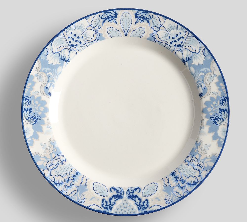 Kravet Arboretum Stoneware Dinner Plates - Set of 4 - Blue