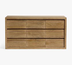 Open Box: Cayman 9-Drawer Dresser (62") - Heirloom Wheat