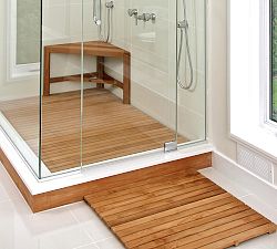 Sky Teak Shower Corner Bench