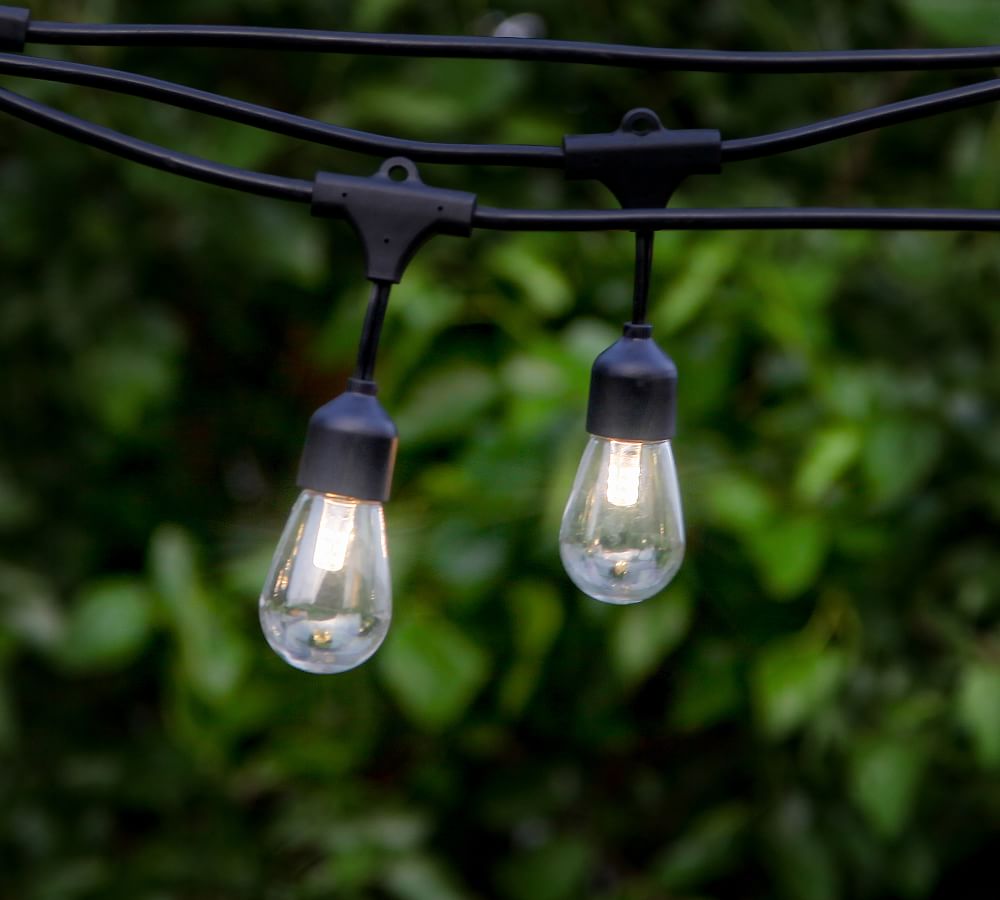 Solar Patio Hanging String Lights by Pottery Barn