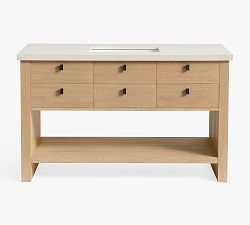 Open Box: Modern Farmhouse 54" Single Wide Sink Vanity - Fog