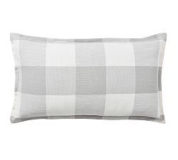 Open Box: Bryce Buffalo Check Cotton Sham, King, Set of 3 - Smoke