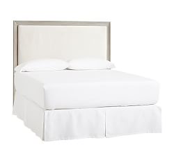 Open Box: Montgomery Upholstered Headboard, Queen - Brushed Fog