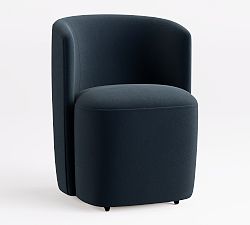 Open Box: Preston Upholstered Dining Chair - Performance Everydayvelvet™ Ink Blue