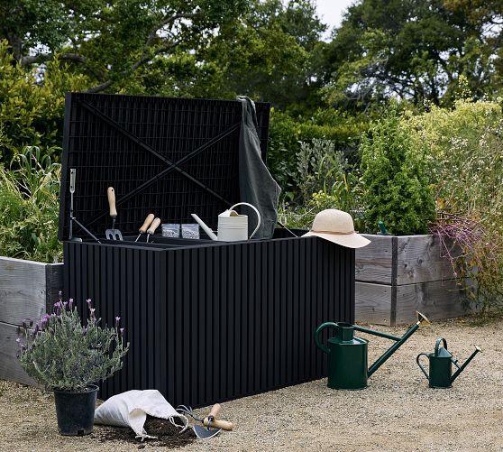 Outdoor Storage Box with Pneumatic Hinges