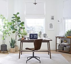 Custom Emery Linen Cordless Roman Blackout Shade