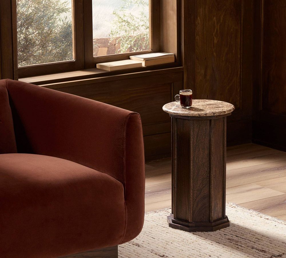 Thadeus Marble End Table (11") by Pottery Barn