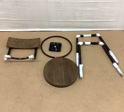 Open Box: Arnold Reclaimed Wood Swivel Counter Stool (26.5") - Reclaimed Wood