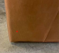 Open Box: Ayden Barrel Arm Leather Swivel Chair (32") - Churchfield Camel