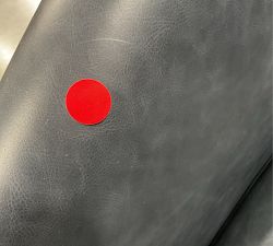 Open Box: Baldwin Leather Swivel Chair - Statesville Indigo