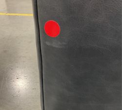 Open Box: Baldwin Leather Swivel Chair - Statesville Indigo