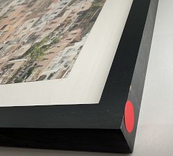 Open Box: Beach Days in Positano Framed Print by Rebecca Plotnick (28" x 42") - Black