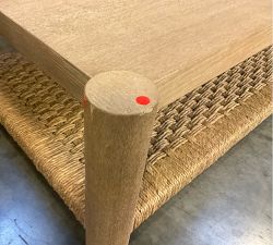 Open Box: Bolinas Rectangular Woven Coffee Table (54") - Seadrift