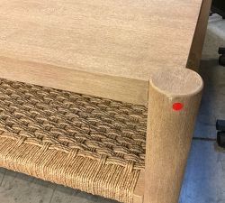 Open Box: Bolinas Rectangular Woven Coffee Table (54") - Seadrift