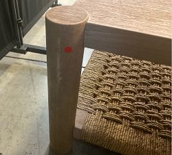 Open Box: Bolinas Rectangular Woven Coffee Table (54") - Seadrift