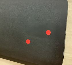 Open Box: Carter Rectangular Metal Folding Tray Table (23") - Black