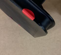 Open Box: Carter Rectangular Metal Folding Tray Table (23") - Black