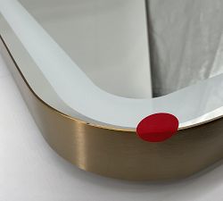 Open Box: Cayucos Lit Wall Mirror (22"W x 32"H) - Gold