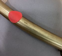 Open Box: Chambers Metal Adjustable Arc Floor Lamp (62") - Vintage Brass